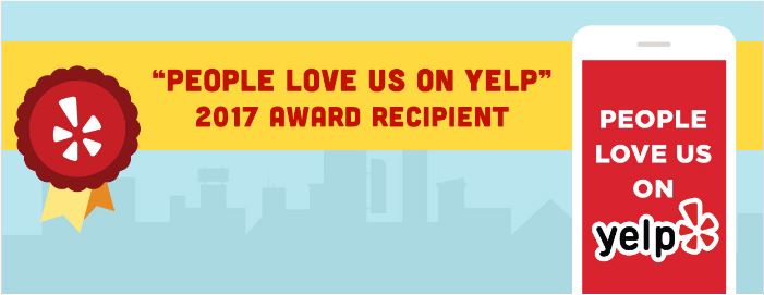 Kingsbury Villas Yelp Award Certificate 2017